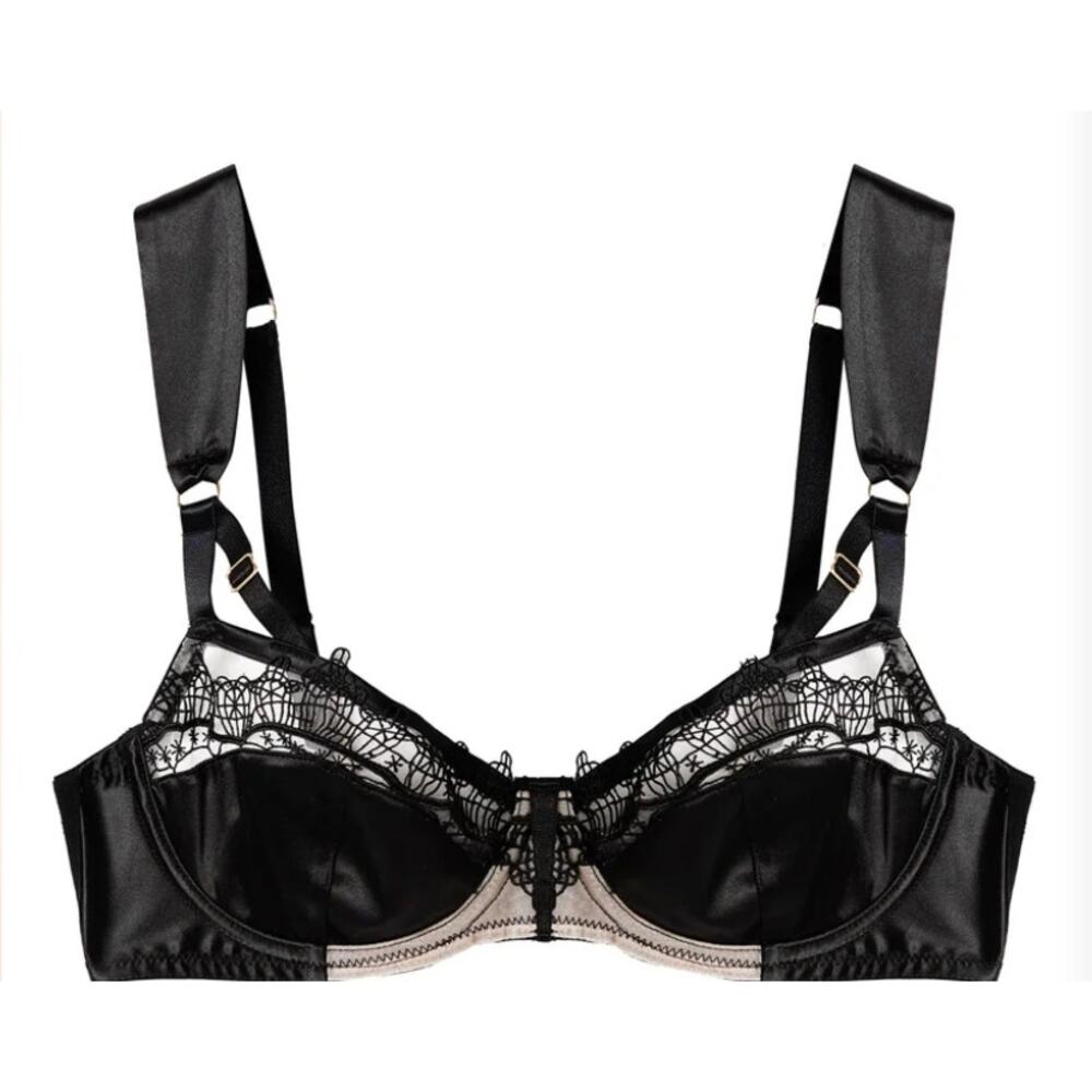 Playful Promises Wren Black Lace & Illusion Mesh Bra